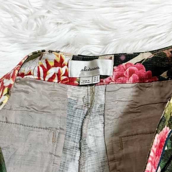 Elevenses floral garden cotton shorts - Picture 2 of 6